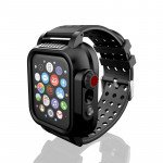 Wholesale Waterproof Shockproof Full Body Case with Built In Screen Protector for Apple Watch 6/5/4/SE [44mm] (Black)